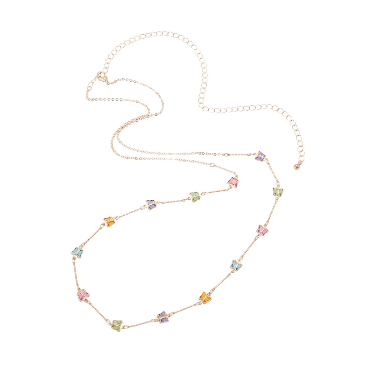 Butterfly Inlaid Colorful Waist Chain - Image 5