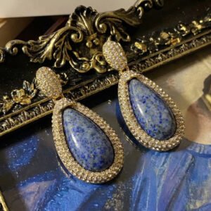 Vintage Palace Style Resin Teardrop Stud & Drop Earrings