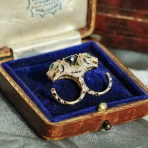 Leopard Double Finger Ring