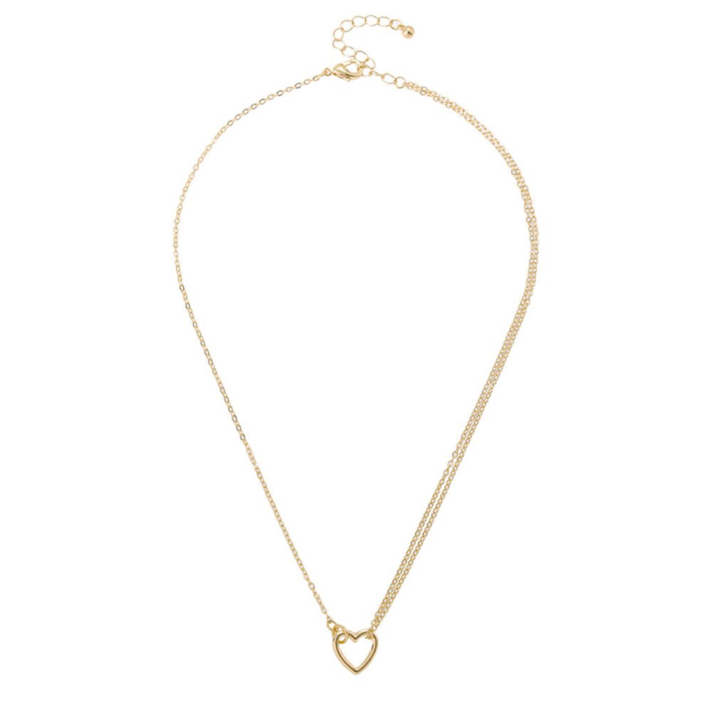 Hollow Heart Pendant Necklace - Image 5