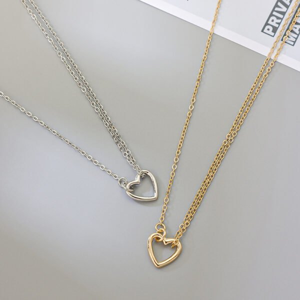 Hollow Heart Pendant Necklace