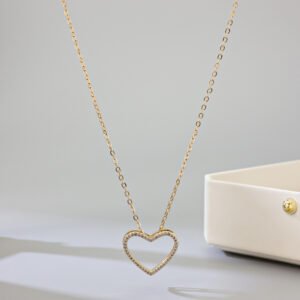 Full CZ Heart Sweet Choker