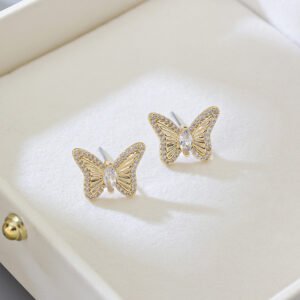 CZ Bow Knot Stud Earrings
