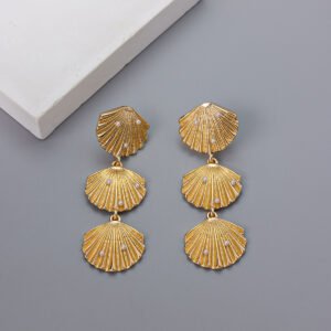 Scallop Tassel Dangle Earrings