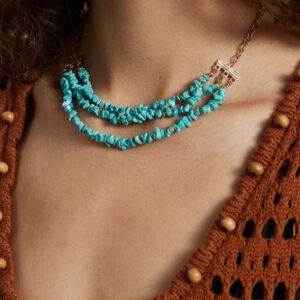 Turquoise Beaded Vintage Necklace