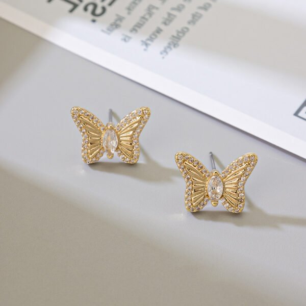 CZ Bow Knot Stud Earrings