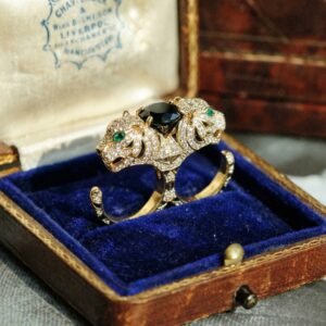 Leopard Double Finger Ring