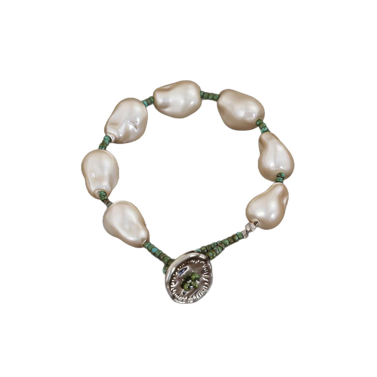 Vintage Baroque Pearl Clasp Bracelet - Image 3