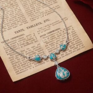 Swan Lake Blue Enamel Set