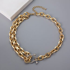 Two-Tone Hip Hop Chain Choker
