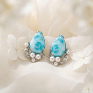 Natural Stone Pearl Earrings