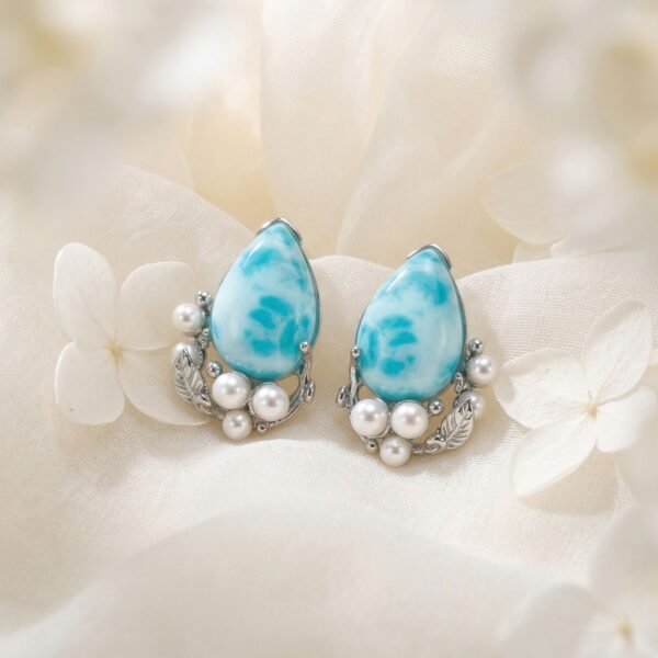 Natural Stone Pearl Earrings