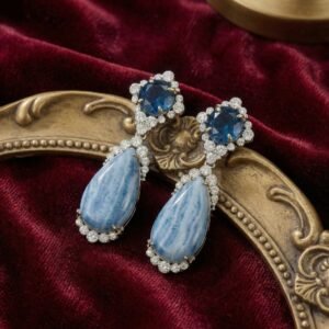 Blue Lace Agate Drop Earrings