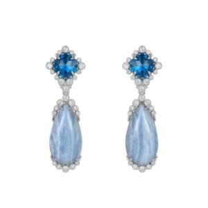 Blue Lace Agate Drop Earrings