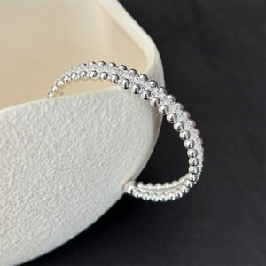 Wavy Enamel Wide Bangle