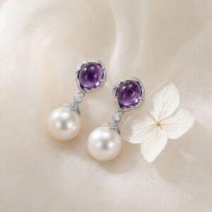 Pearl Resin Tassel Earrings