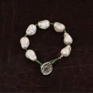 Vintage Baroque Pearl Clasp Bracelet