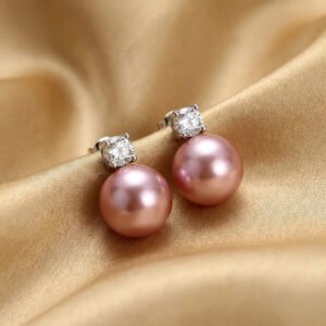 Vintage Soft Taro Purple Pearl Jewelry Set