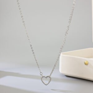 Hollow Heart Pendant Necklace