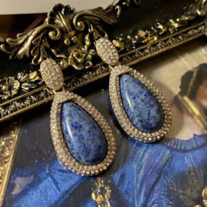 Vintage Palace Style Resin Teardrop Stud & Drop Earrings