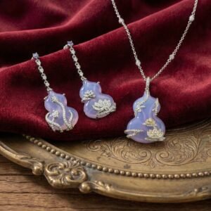 Purple Gourd Jewelry Set