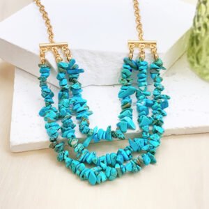Turquoise Beaded Vintage Necklace