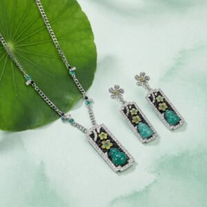Floral Fox Jewelry Set