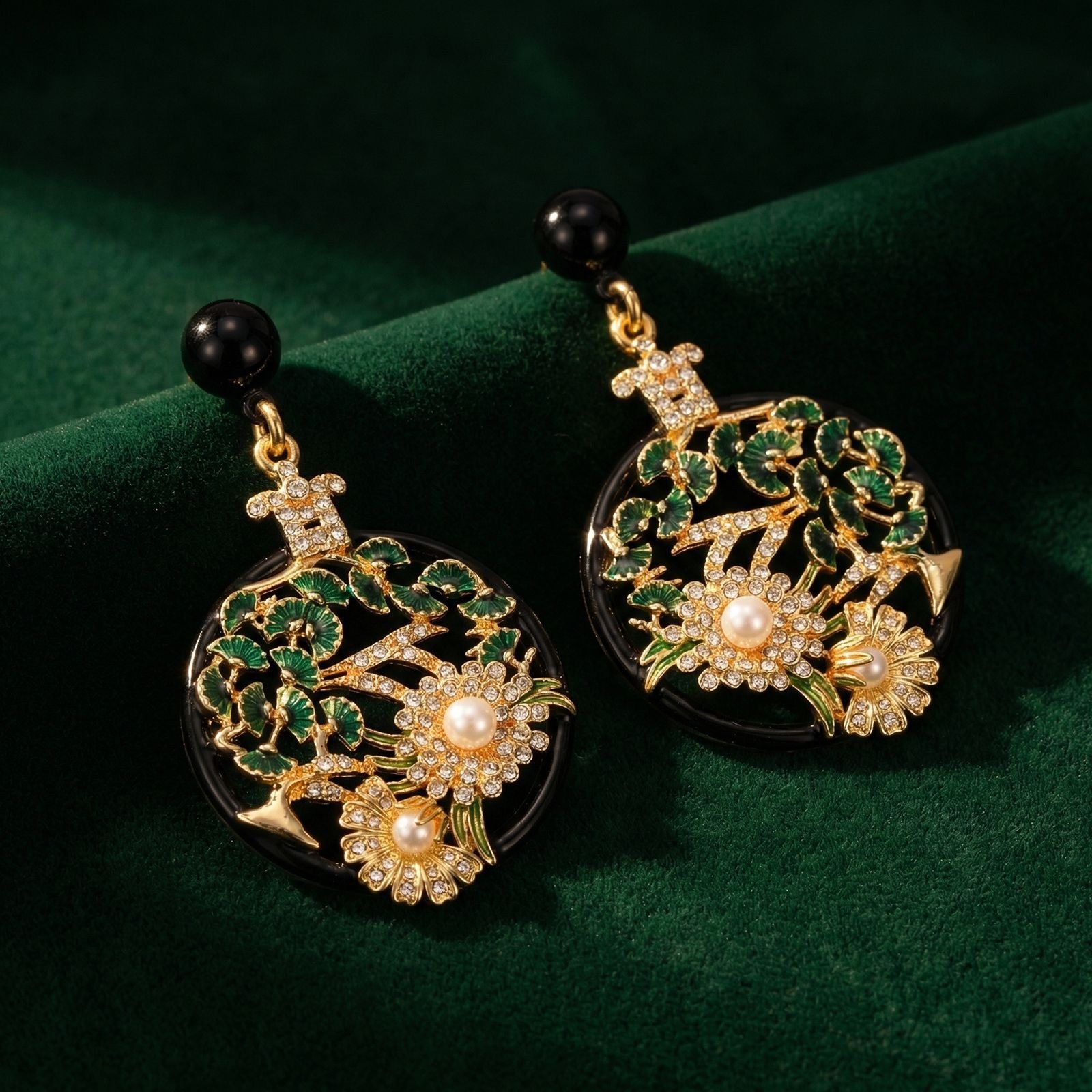 Tulip Floral Zircon Jewelry Set - Image 2