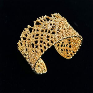 CZ Bead Open Bracelet