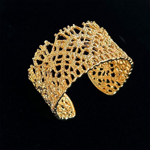 CZ Bead Open Bracelet