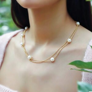 Double Layer Pearl Necklace