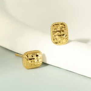 Carved Sugar Cube Studs