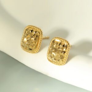 Carved Sugar Cube Studs