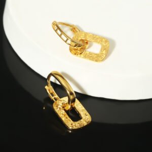 Crushed Ice Square Hoops