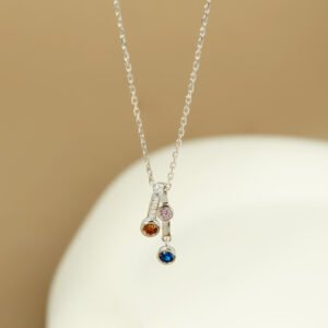 Color Zircon Meteor Necklace