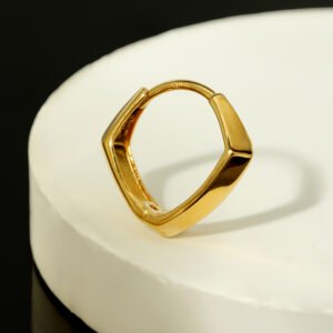 Diamond Shape Hoops