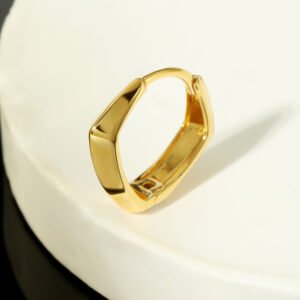 Diamond Shape Hoops